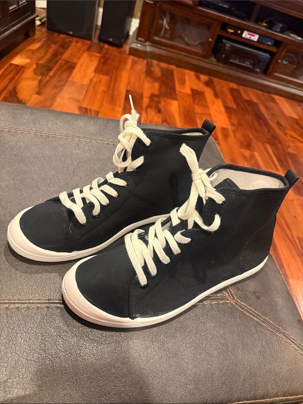 13w women's Torrid Black High-Top Canvas Sneakers